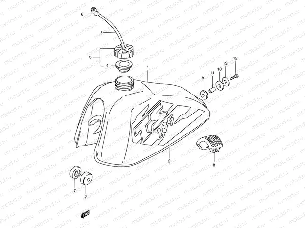 25B - FUEL TANK (TS185ERW/ERX)
