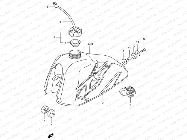 25C - FUEL TANK (TS185ERY/ERK1)