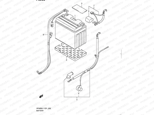 26 - BATTERY (SFV650L1 E24)
