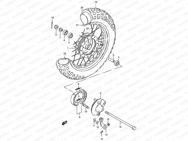 26 - FRONT WHEEL
