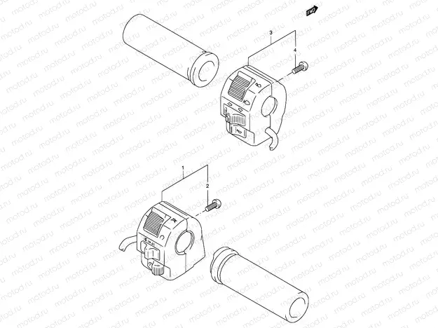 26 - HANDLE SWITCH (MODEL T/V/W/X/Y/K1/K2/K3)