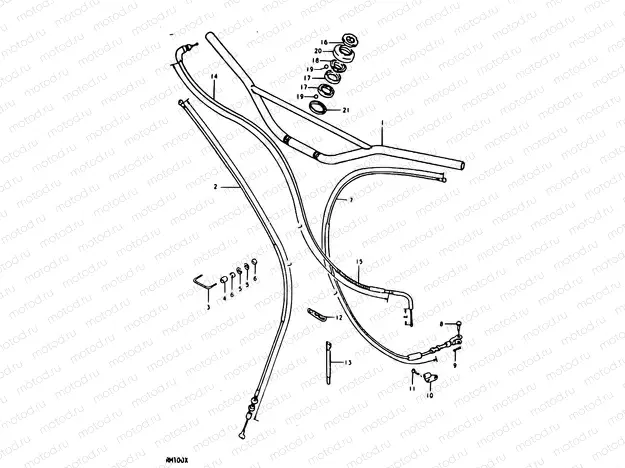 26 - HANDLEBAR (RM100N, RM100T)