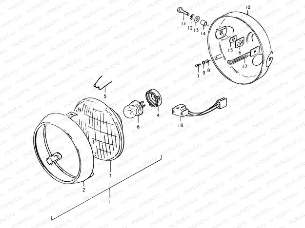 26 - HEADLAMP (E16)