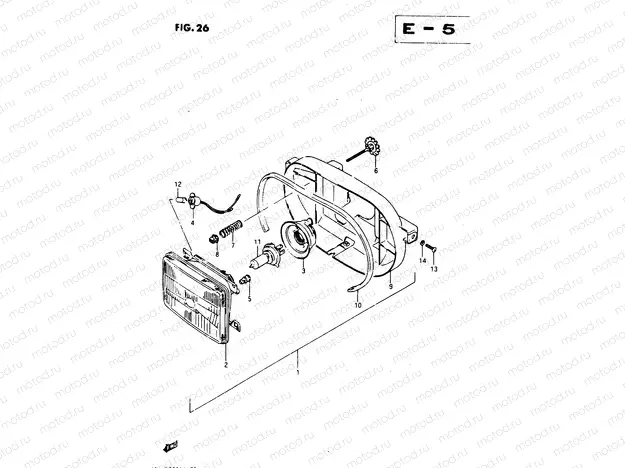 26 - HEADLAMP (E18,E34)