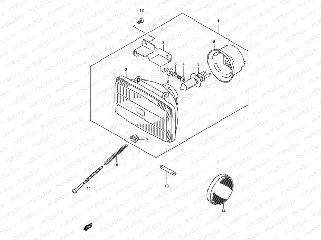26 - HEADLAMP (MODEL K1)