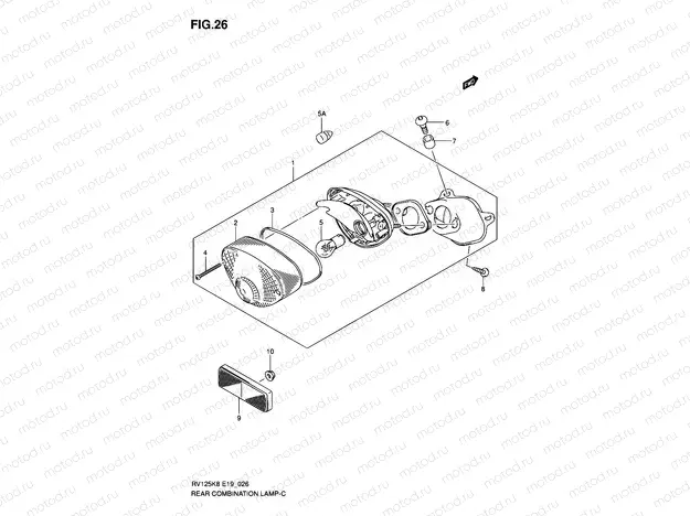 26 - REAR COMBINATION LAMP