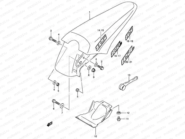 26 - REAR FENDER