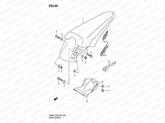 26 - REAR FENDER