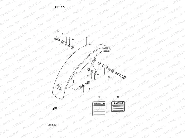 26 - REAR FENDER