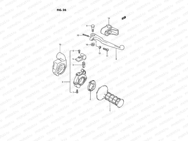 26 - RIGHT HANDLE SWITCH (MODEL G/H)