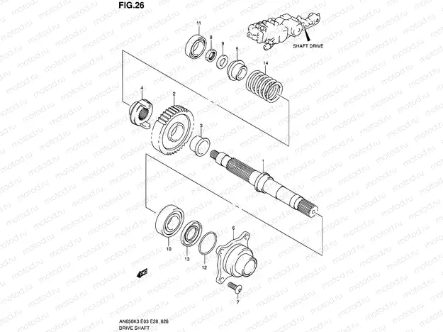 26 - SHAFT DRIVE