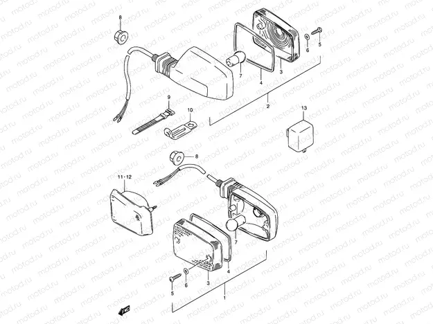 26 - TURN SIGNAL LAMP (E24)