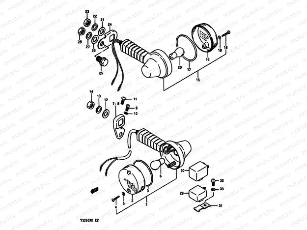 26 - TURNSIGNAL LAMP (E02,E15,E16,E17,E18,E22)