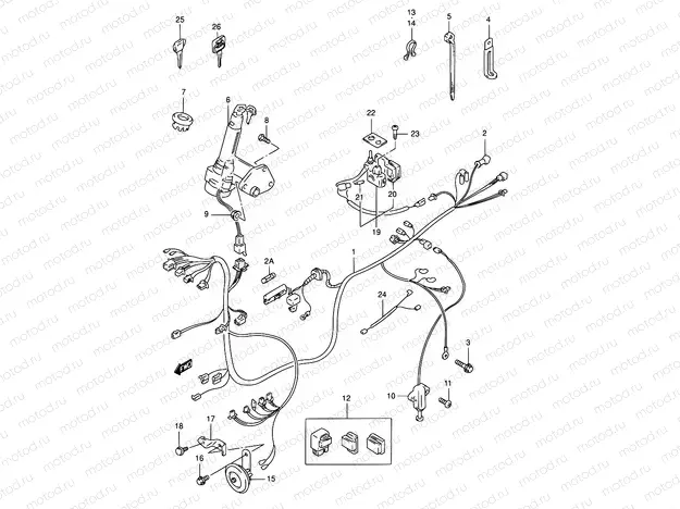 26 - WIRING HARNESS (MODEL S/T/V/W/X)