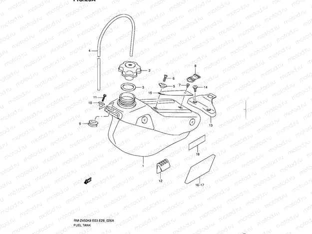 26A - FUEL TANK (RM-Z450L1)