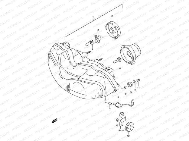 26A - HEADLAMP (MODEL V E04,E18,E22,E25,E34,E39,P37)