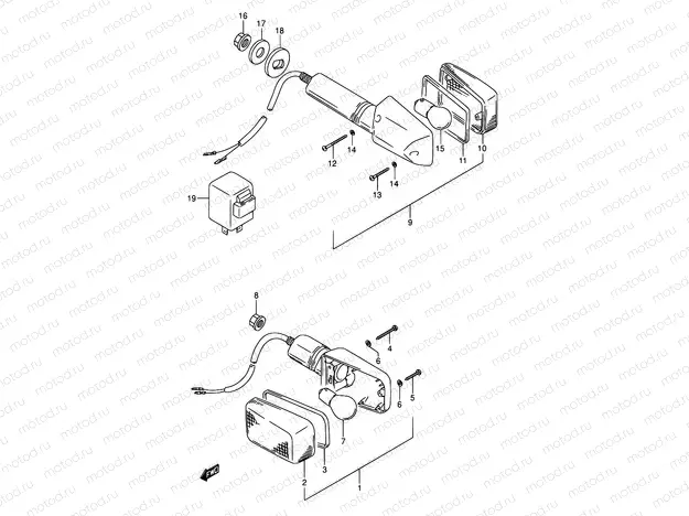 26A - TURNSIGNAL LAMP (MODEL S/T)