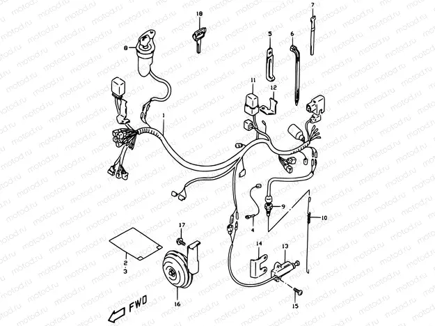 26A - WIRING HARNESS (MODEL W/X, E24)