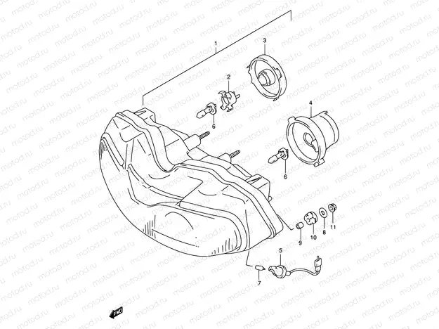 26B - HEADLAMP (MODEL W/X/Y/K1 E04,E18,E22,E25,E34)