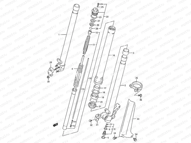26D - FRONT DAMPER (MODEL P/R)