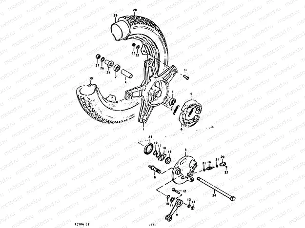27 - FRONT WHEEL