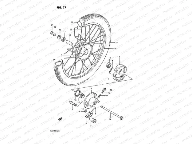 27 - FRONT WHEEL