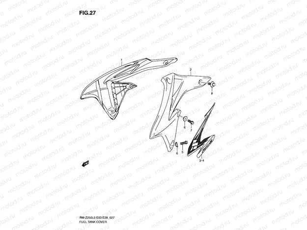 27 - FUEL TANK COVER