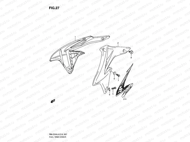 27 - FUEL TANK COVER