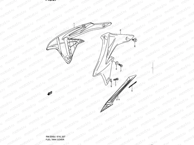 27 - FUEL TANK COVER