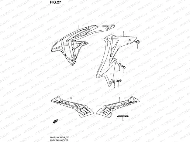 27 - FUEL TANK COVER