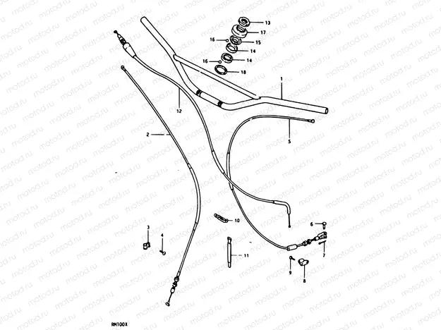 27 - HANDLEBAR (RM100X)