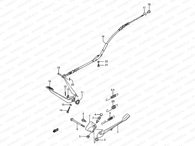 27 - PROP STAND - REAR BRAKE