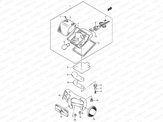 27 - REAR COMBINATION LAMP