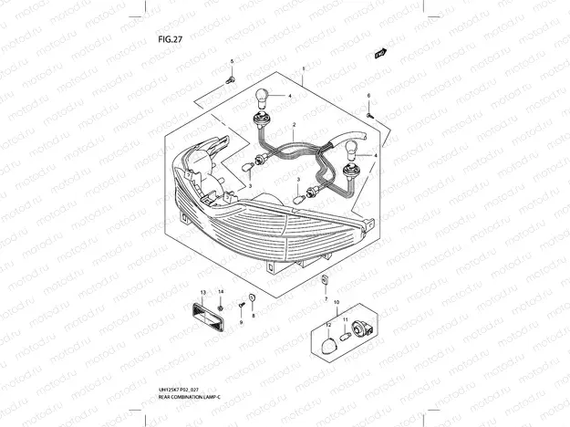 27 - REAR COMBINATION LAMP