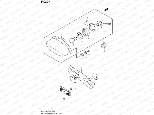27 - REAR COMBINATION LAMP