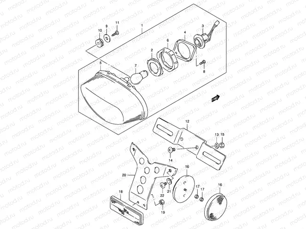 27 - REAR COMBINATION LAMP