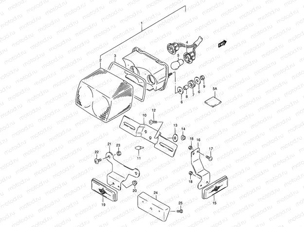 27 - REAR COMBINATION LAMP