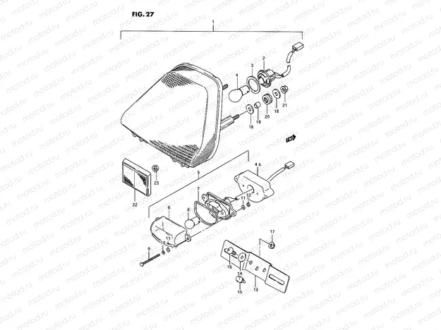 27 - REAR COMBINATION LAMP
