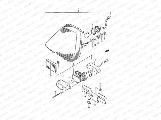27 - REAR COMBINATION LAMP