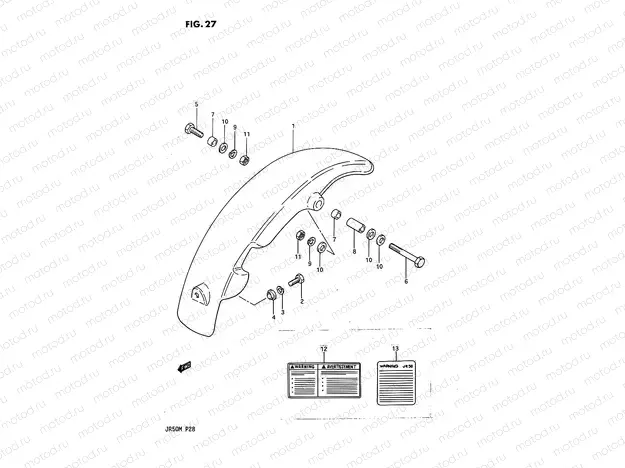 27 - REAR FENDER