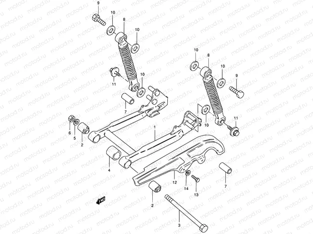 27 - REAR SWINGING ARM