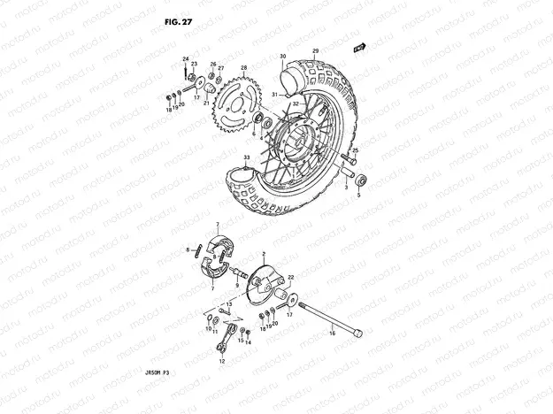 27 - REAR WHEEL