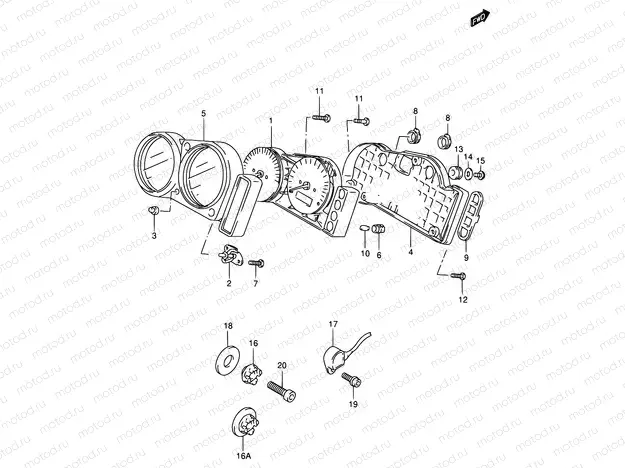 27 - SPEEDOMETER (MODEL T/V)