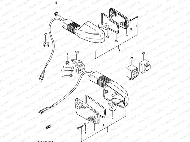 27 - TURN SIGNAL LAMP (E02,E21)