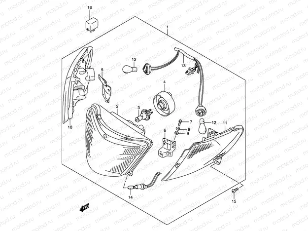 27C - FRONT COMBINATION LAMP (MODEL K1/K2 E19,E71)
