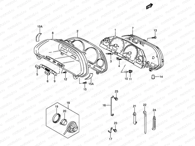 27C - SPEEDOMETER (MODEL K5 E24,E71)