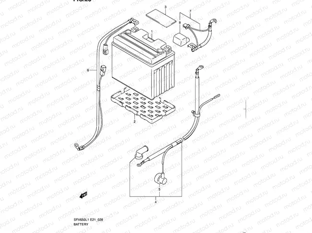 28 - BATTERY (SFV650UL1 E21)