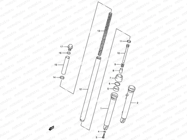 28 - FRONT DAMPER