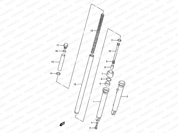 28 - FRONT DAMPER