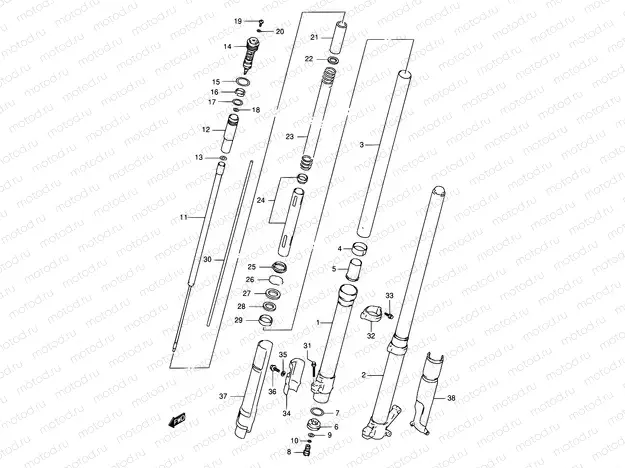 28 - FRONT DAMPER (MODEL T)